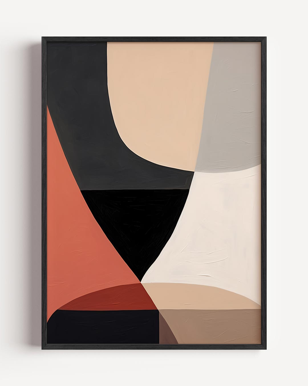 Abstracte Vormen en Kleuren – kleurrijke abstracte portret poster als wanddecoratie