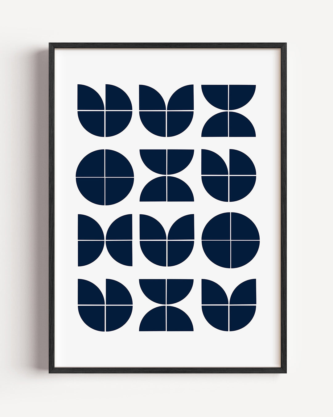 Vormritme en balans – staande Bauhaus poster als wanddecoratie