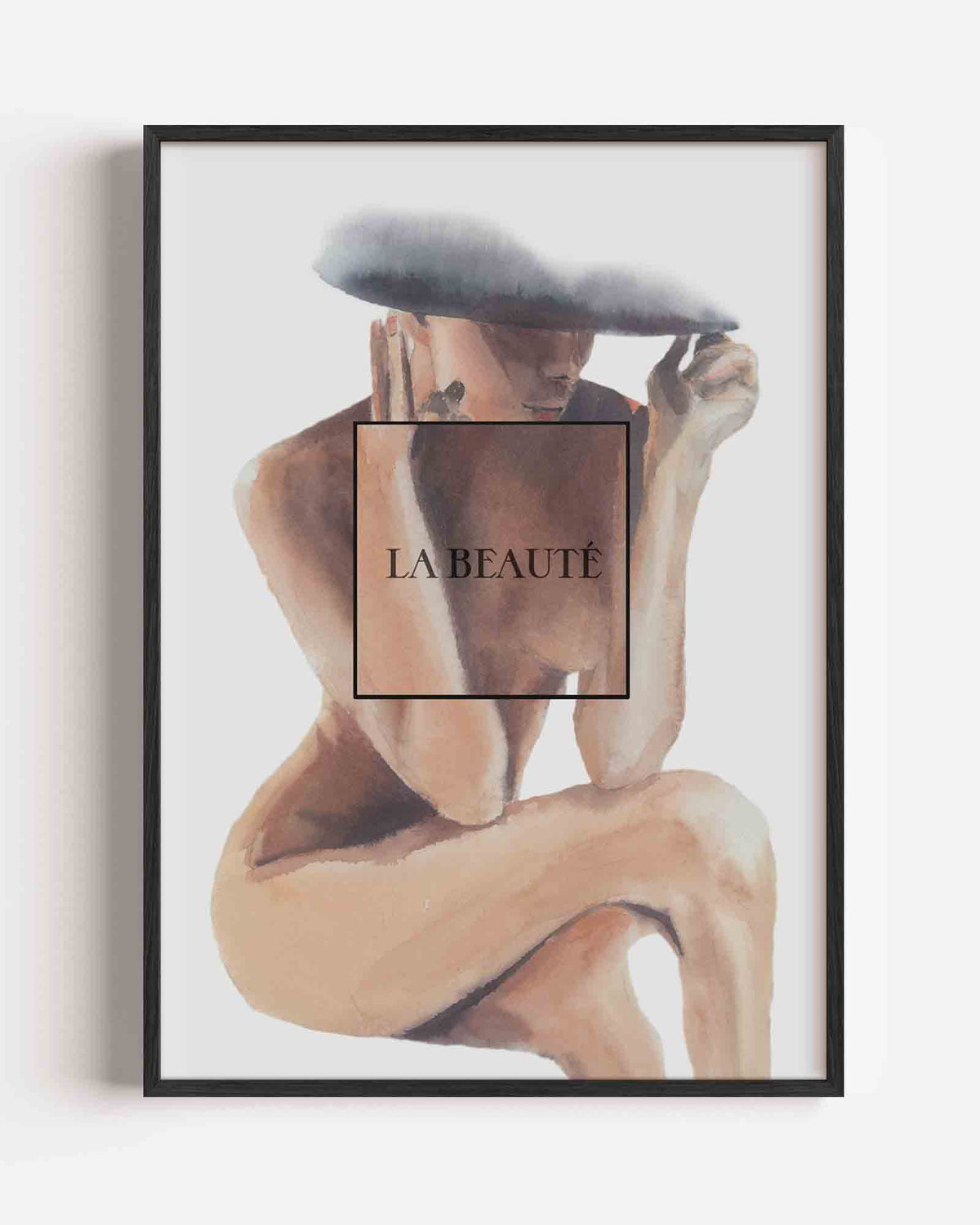 Vrouw met hoed – Élan Féminin portret poster als wanddecoratie
