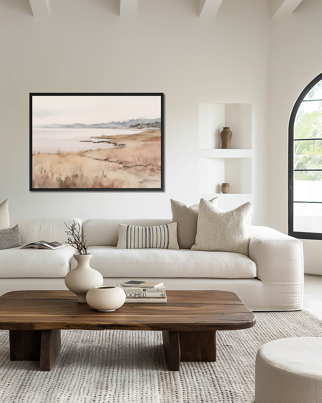 Rustige landschap weergave – Kustlijn – wanddecoratie in interieur