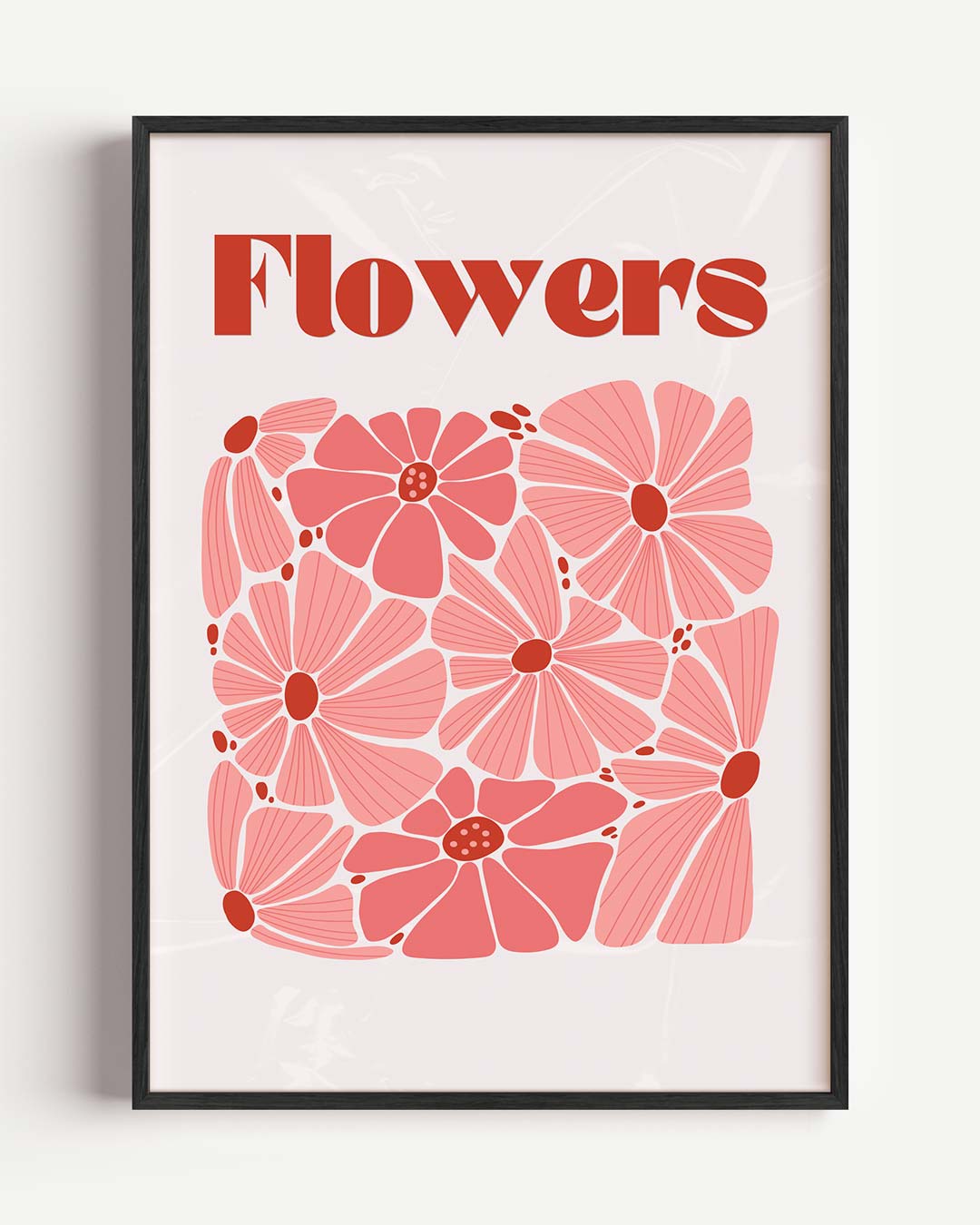 Bloemenpracht – Popart en Streetart portret poster als wanddecoratie