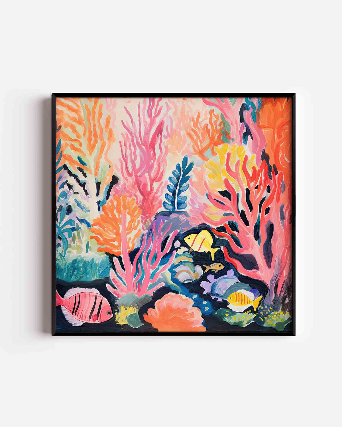 Onderwaterwereld – vierkante kinderposter als wanddecoratie