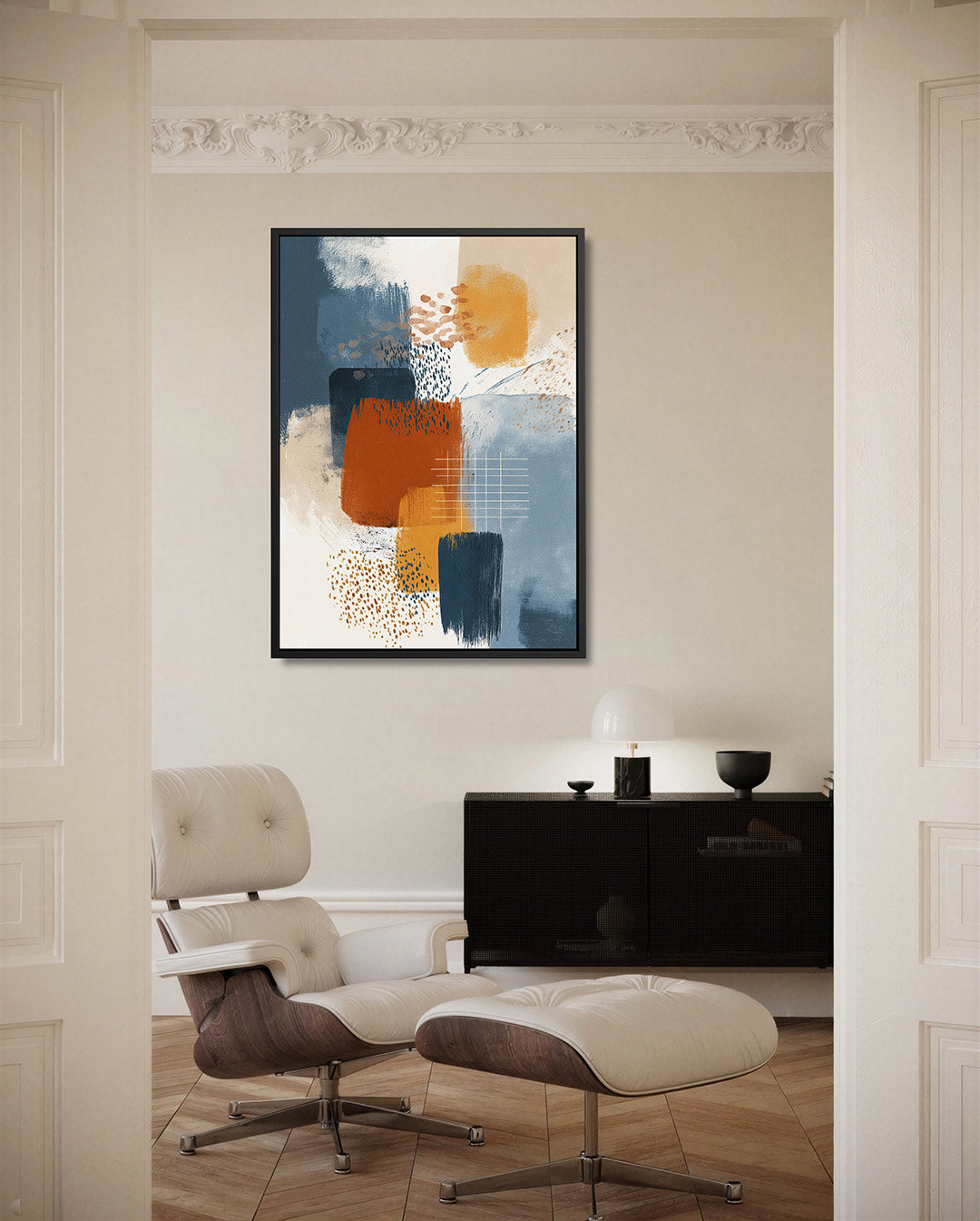 Kleurencompositie – moderne staande wandkunst