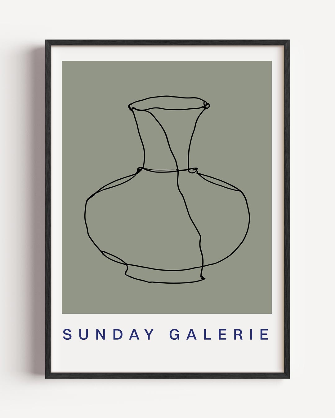 Elegante Vaas Lijntekening – keuken portret poster als wanddecoratie