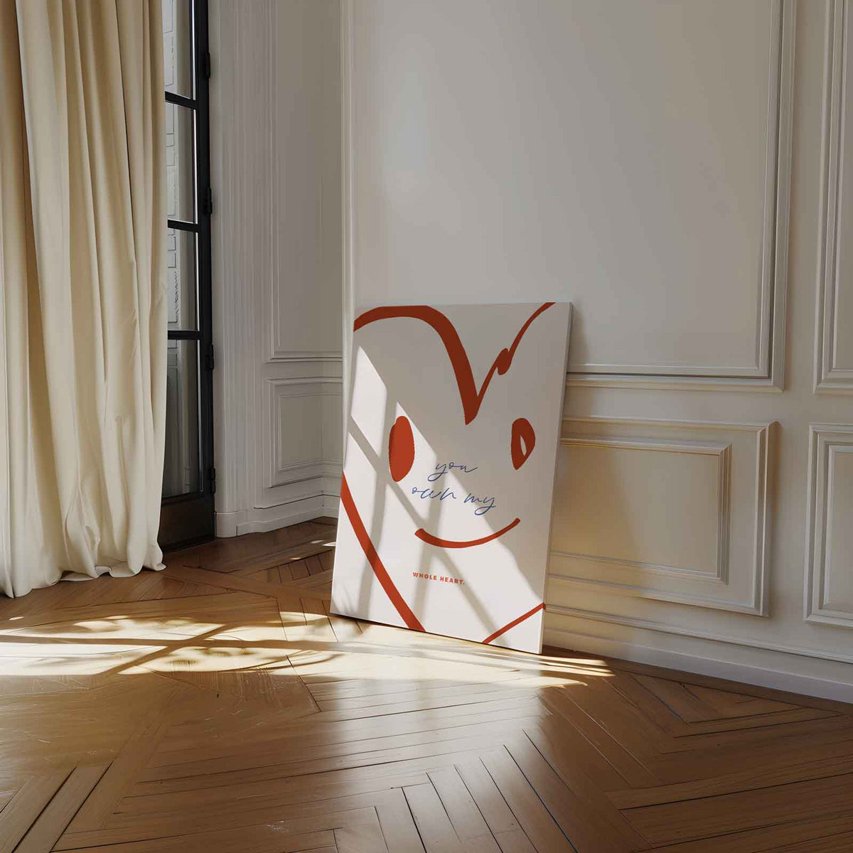 Je Brede Glimlach – staand kunstwerk voor modern interieur