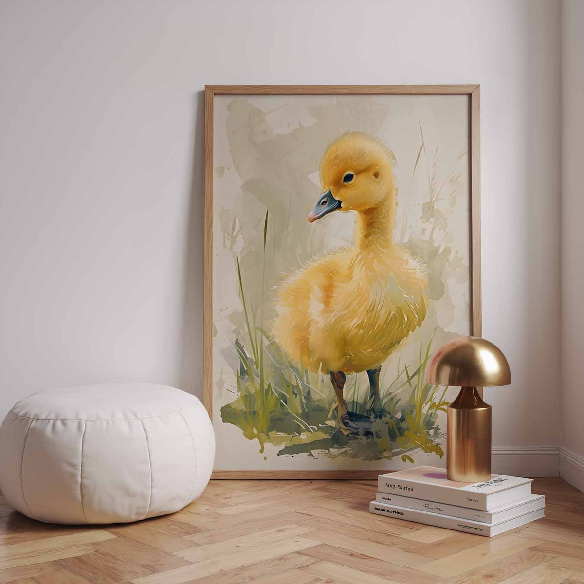 Schattige Eendekuiken Illustratie – speelse wandkunst als portret kinderposter