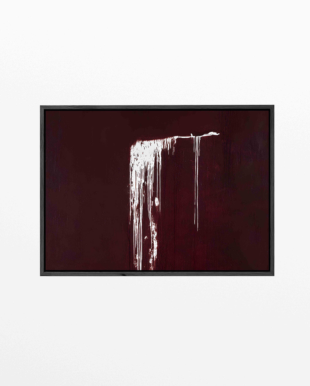 Druipende lijnen – liggend abstract kunstwerk