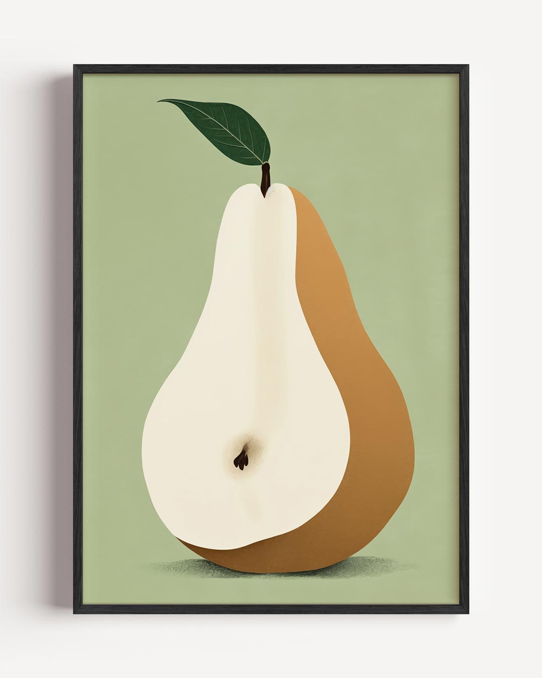 Stijlvolle Peer Illustratie – keuken portret poster als wanddecoratie
