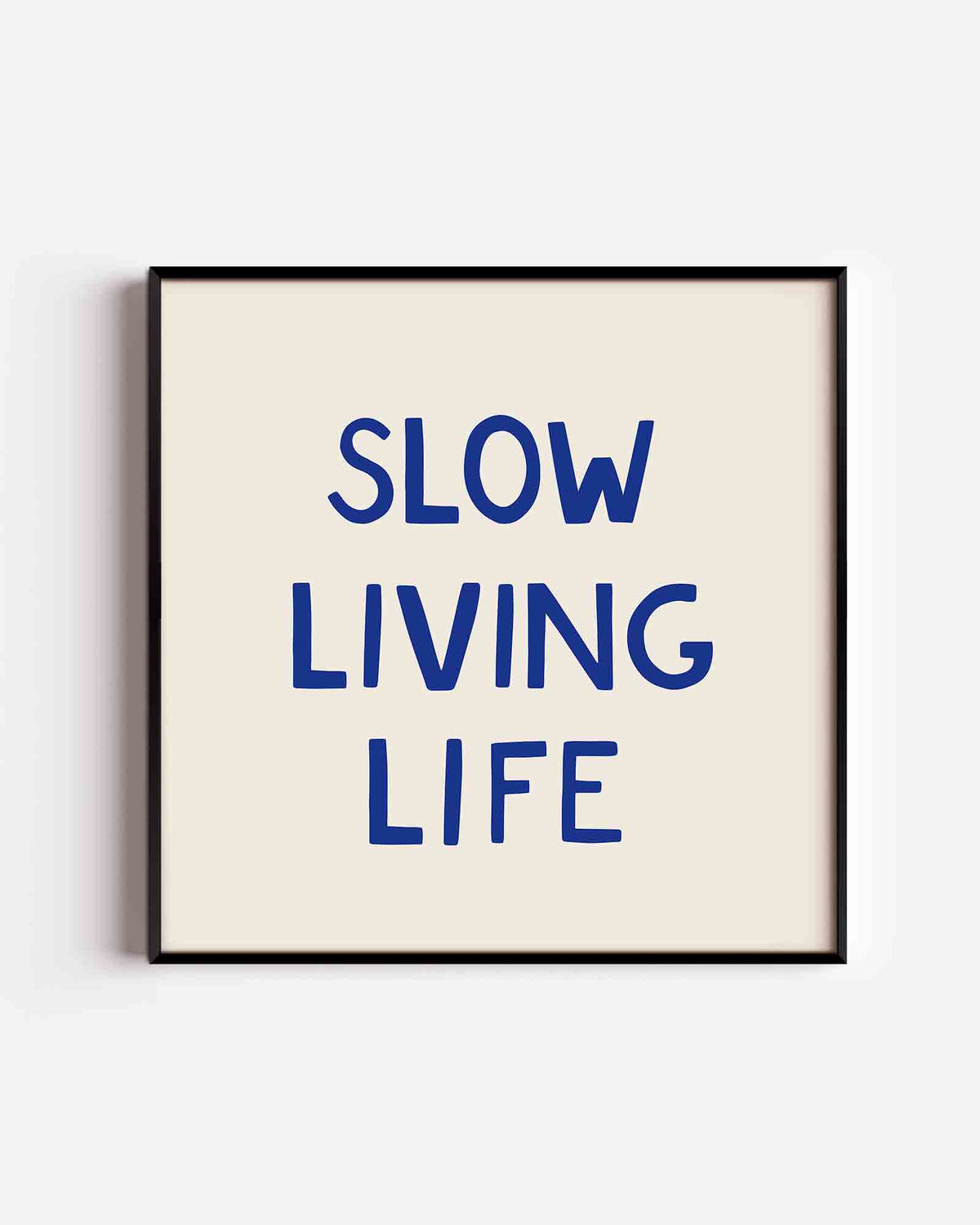 Slow living life – Aziatische vierkante poster als wanddecoratie