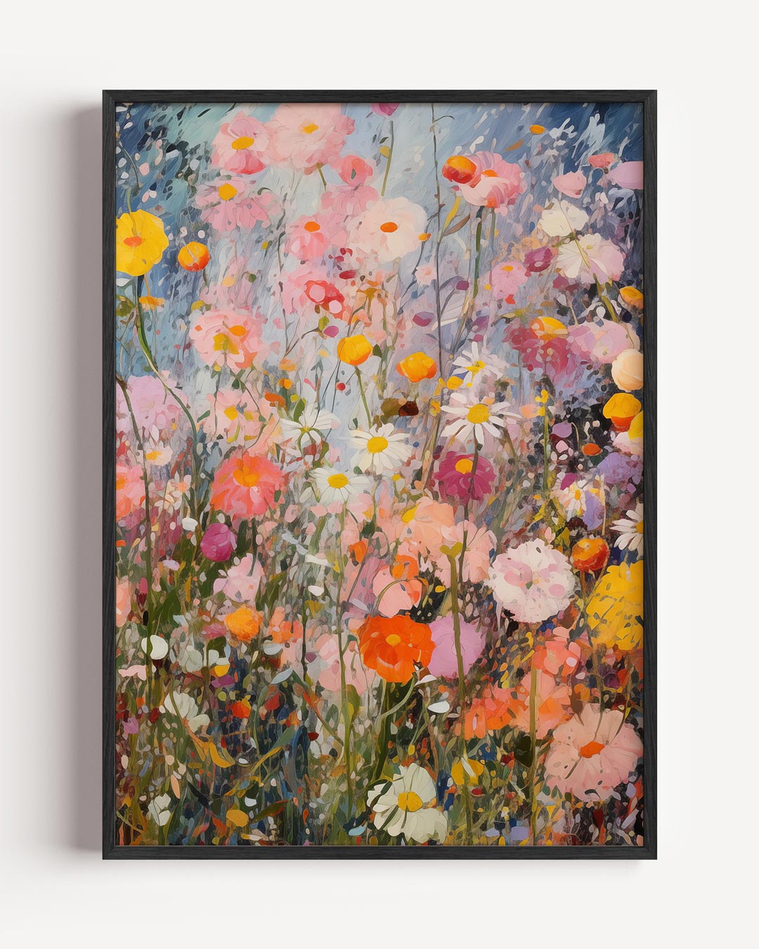 Kleurrijke Bloemenpracht – bloemen portret poster als wanddecoratie