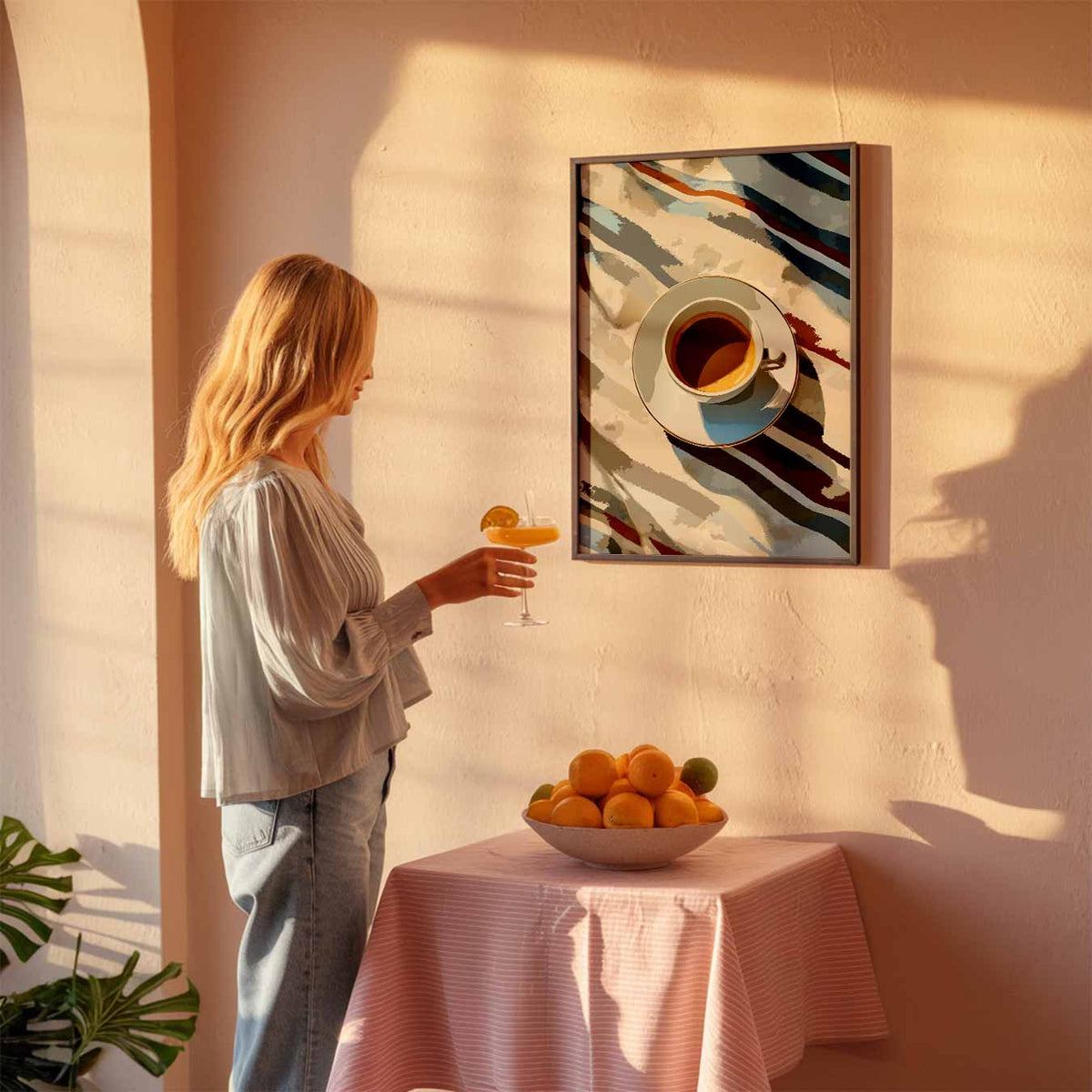 Koffie en Kunst Vibes – keuken poster als sfeervolle staande wanddecoratie