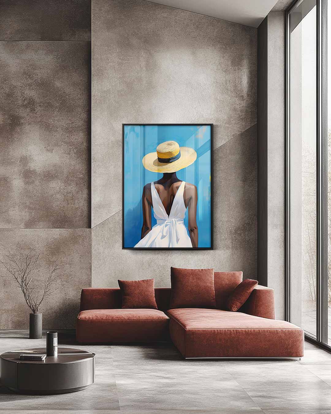 Zonsondergang Zomer Vibes – staande wandkunst voor woonkamer of interieur