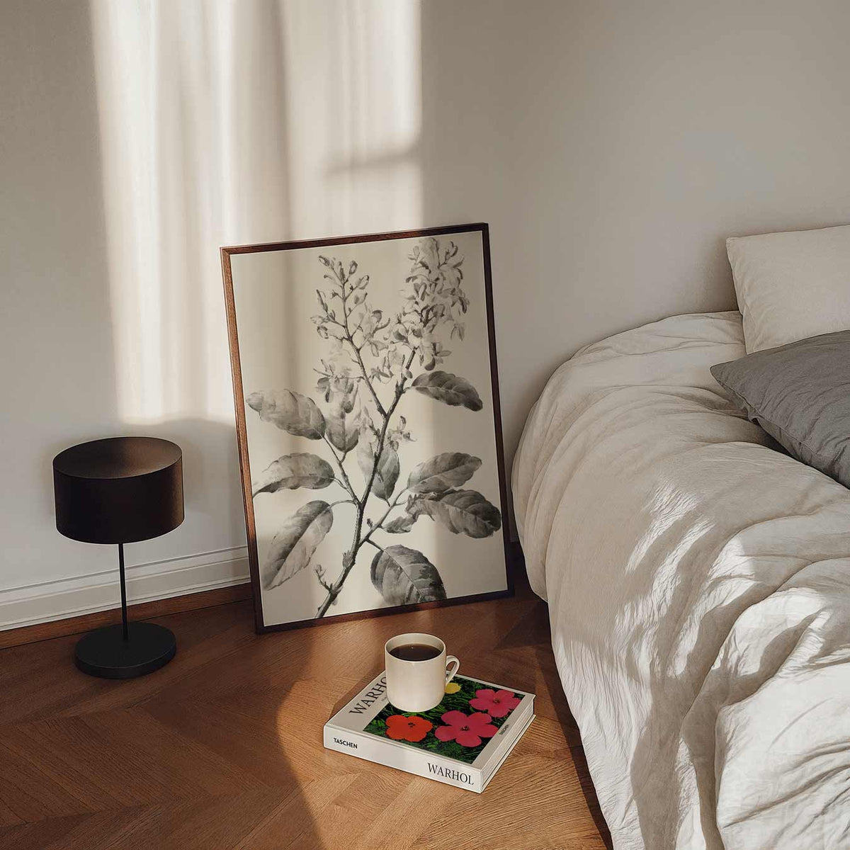 Elegante Bloemenprint – staande bloemen wanddecoratie van WallArtistic