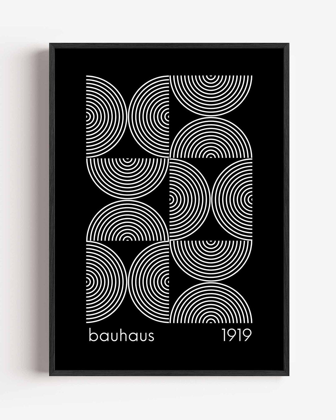 Cirkelritme – staande Bauhaus poster als wanddecoratie