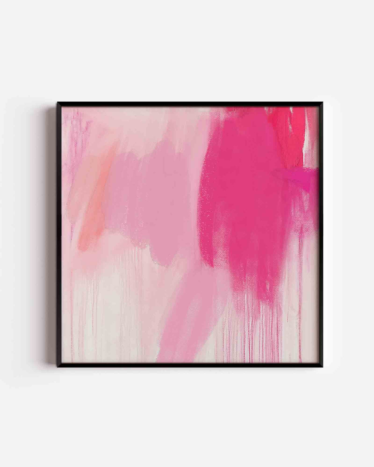 Roze tinten – vierkante poster met kleur en vormen als wanddecoratie