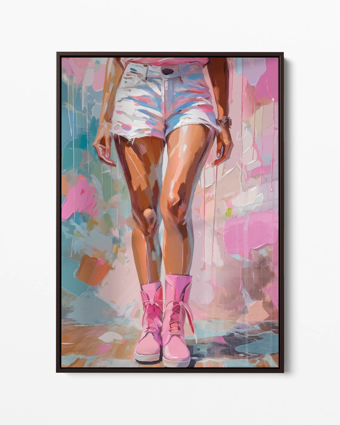 Stijlvolle Street Art Vibes – portret kunstwerk als wanddecoratie