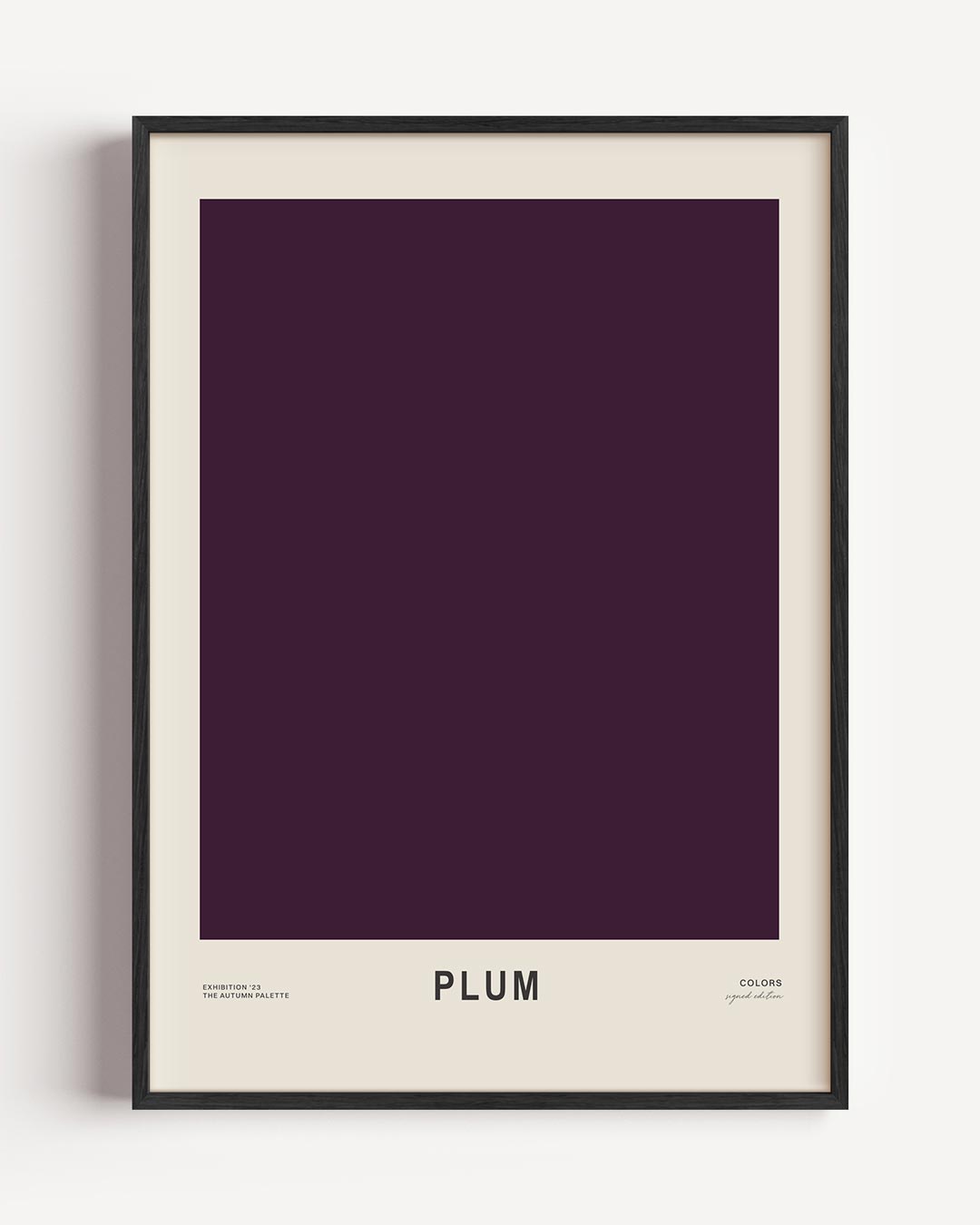 Stijlvolle Pruimkleurige – bloemen portret poster als wanddecoratie