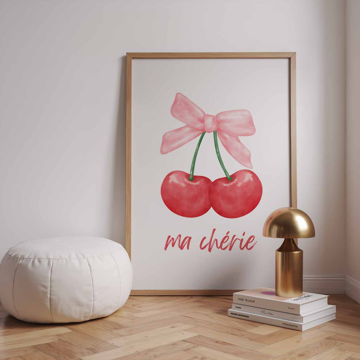 Ma Chérie Cherry – staande zomer wanddecoratie van WallArtistic