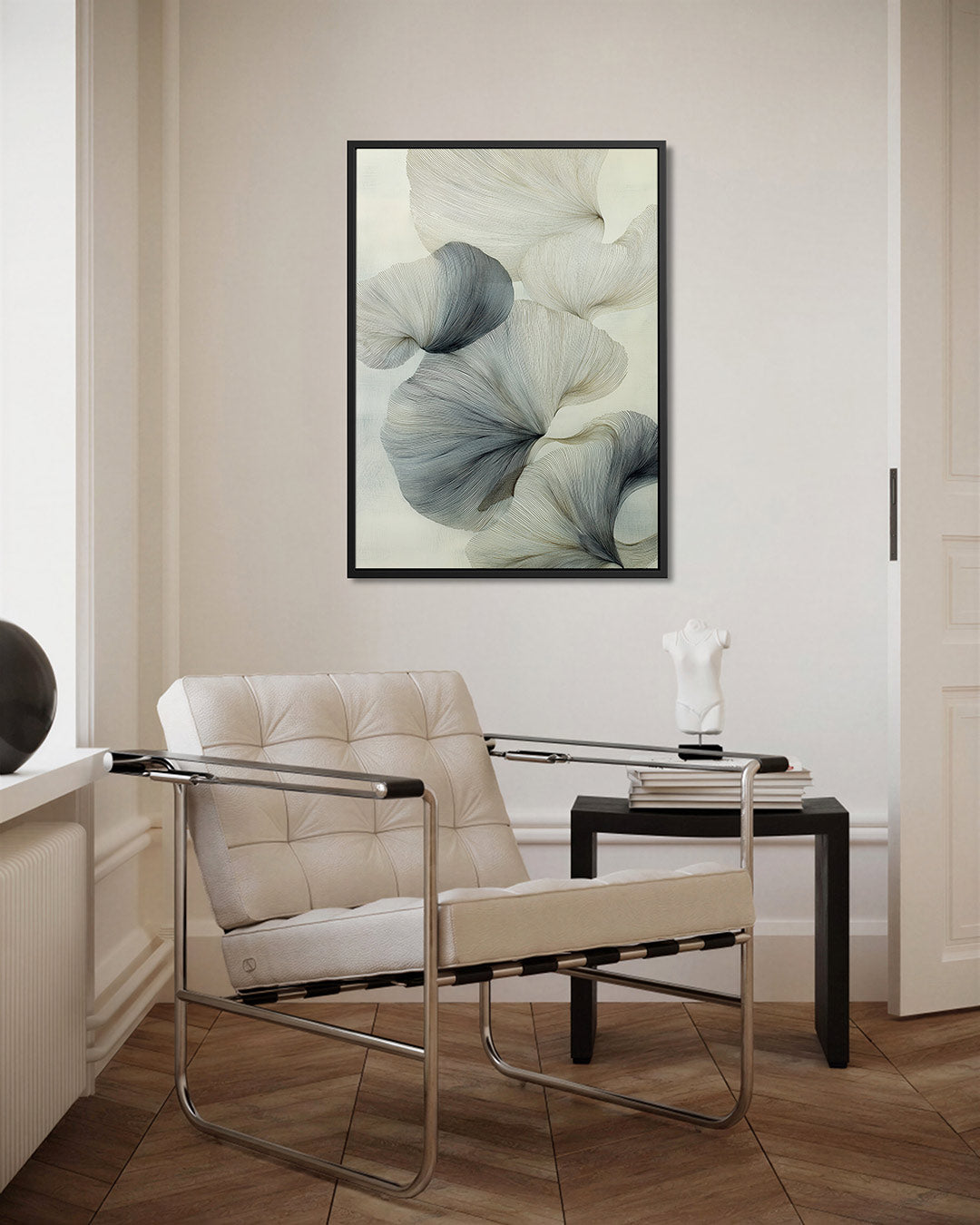 Organische lijnen – kunstwerk als stijlvolle wanddecoratie