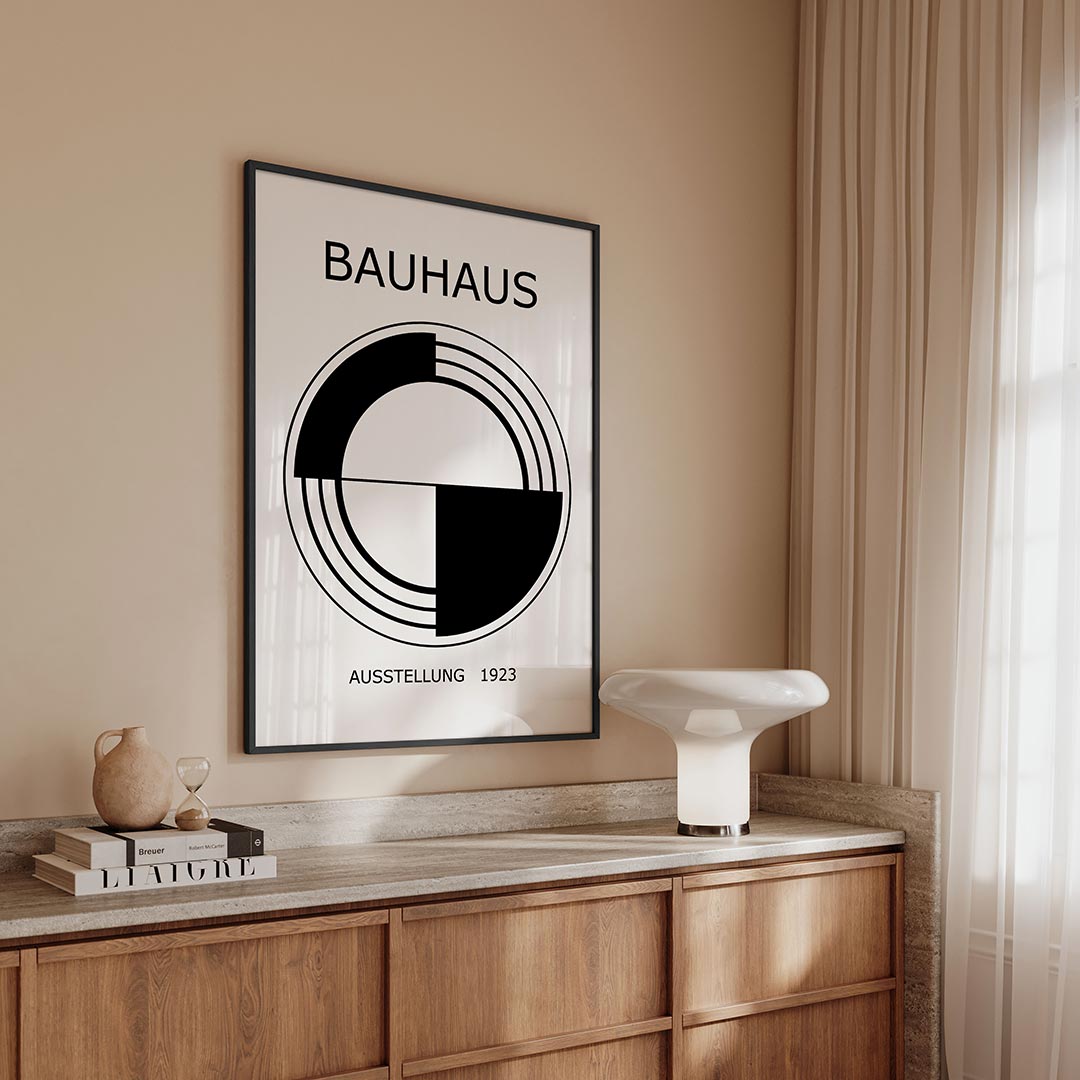  – geometrische Bauhaus poster in staand formaat