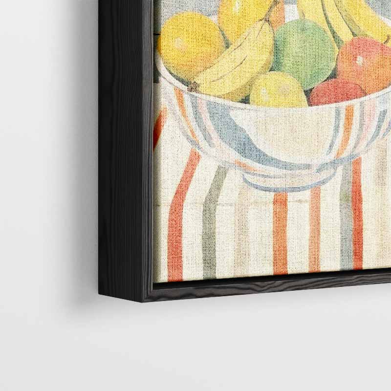 Kleurrijke Fruitmand in Impressionistische Stijl – plexiglas kunstwerk als wanddecoratie