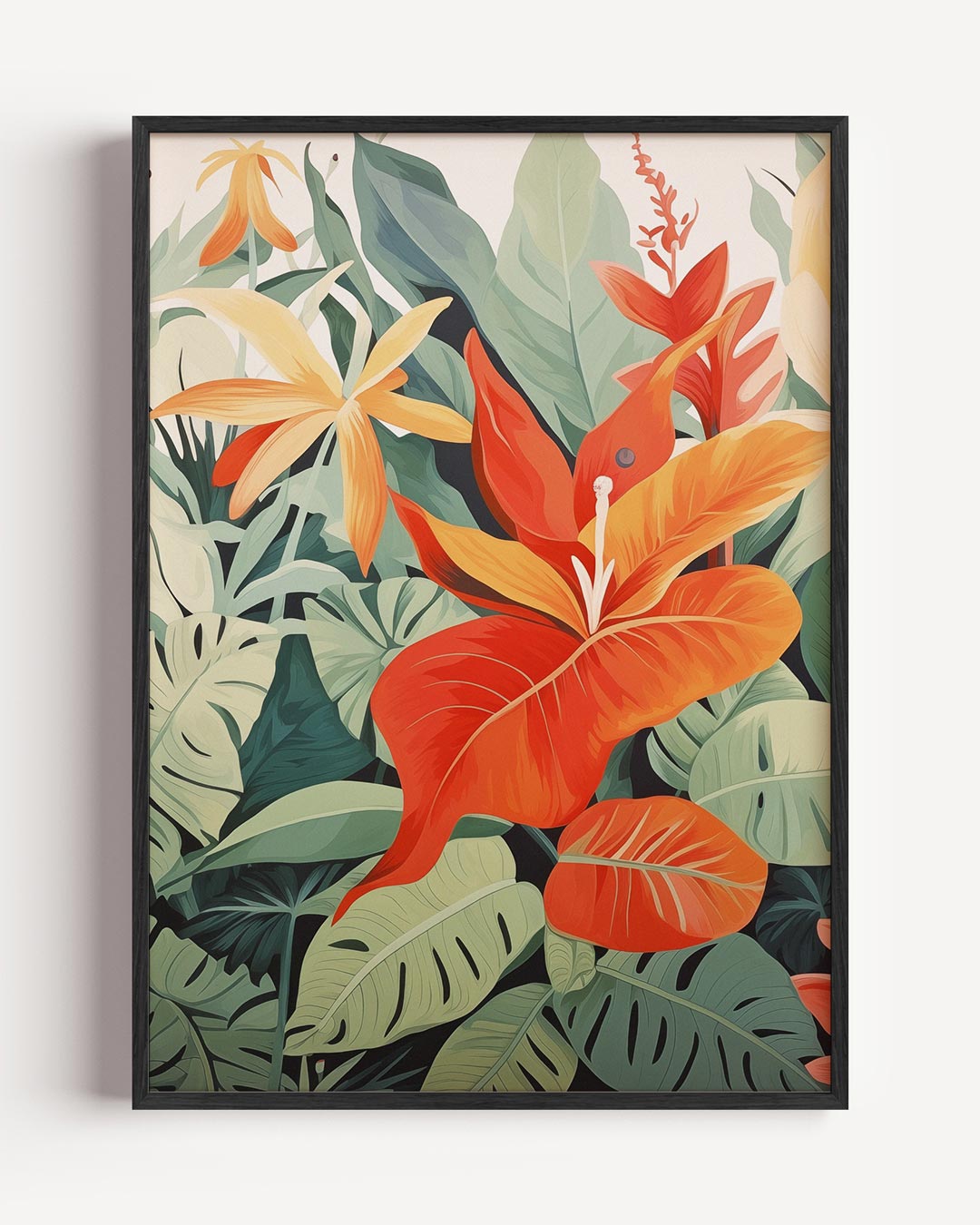 Tropische bloemen – bloemen portret poster als wanddecoratie