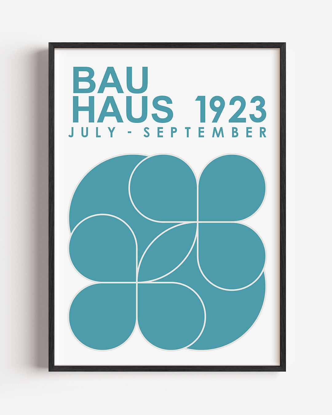 Vormen en vlakken – staande Bauhaus poster als wanddecoratie