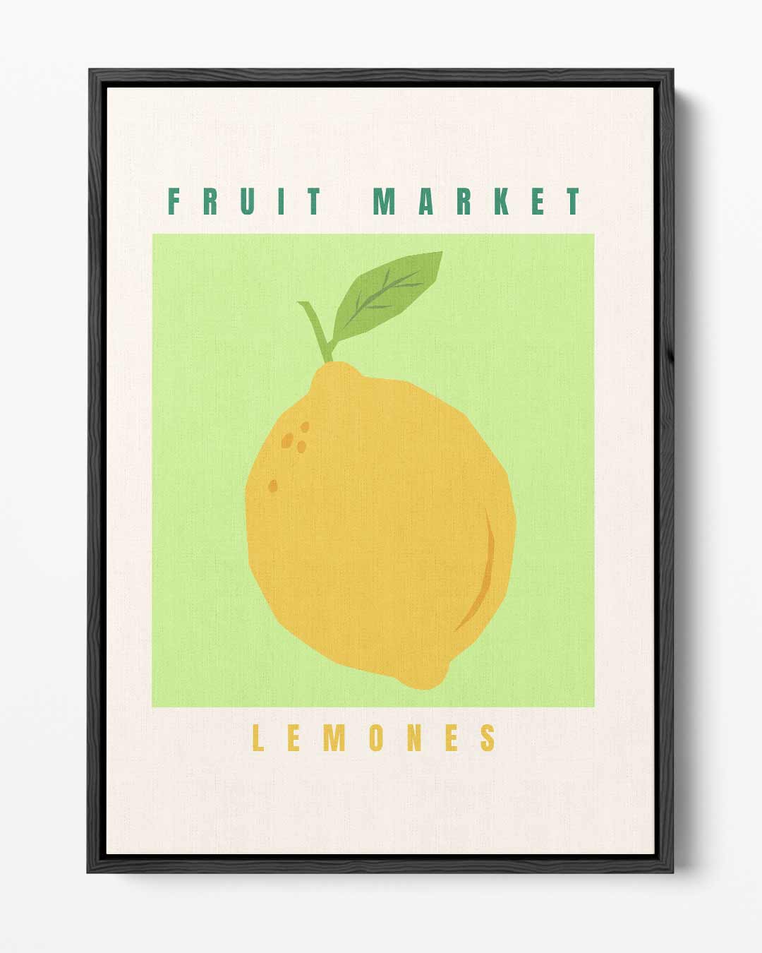 Fruit Market Lemons Poster – portret kunstwerk als wanddecoratie
