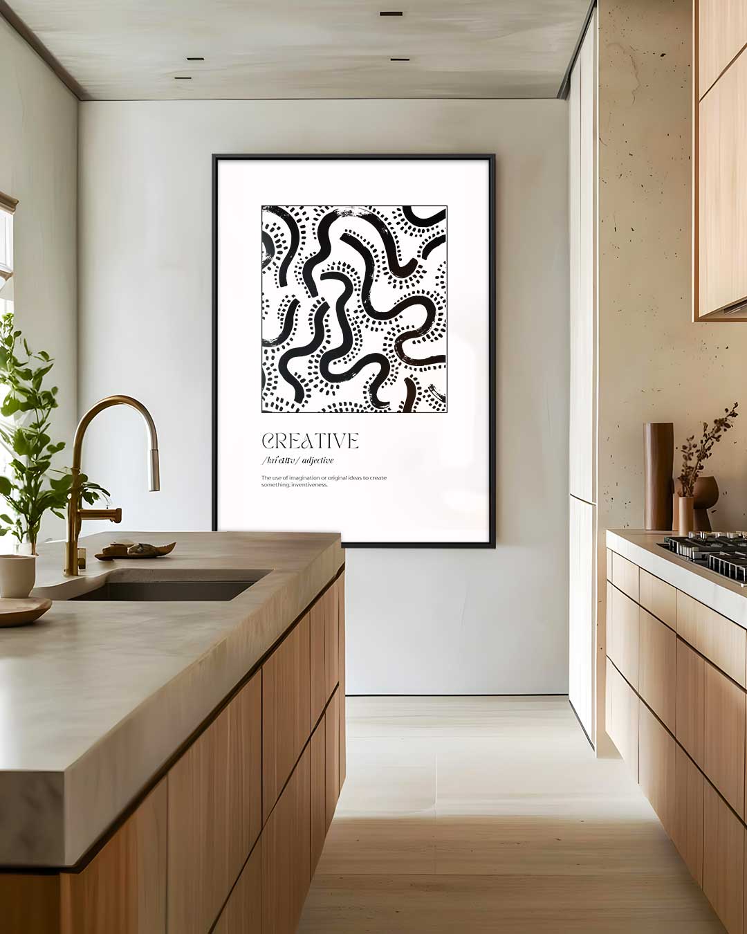 Creatieve Invloeden – modern portret kunstwerk van WallArtistic