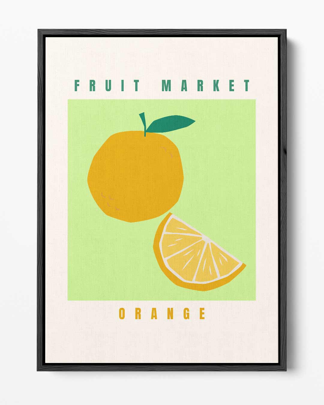 Fruit Market Oranje Poster – portret kunstwerk als wanddecoratie