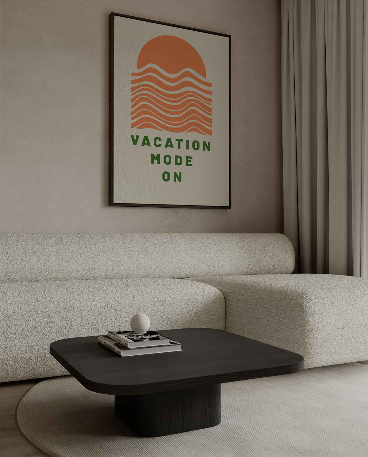 Vakantiemodus Aan – plexiglas kunstwerk als wanddecoratie