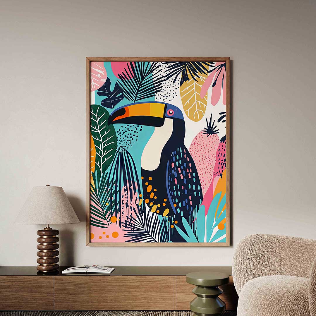 Tropische toekan – dieren poster in staand formaat