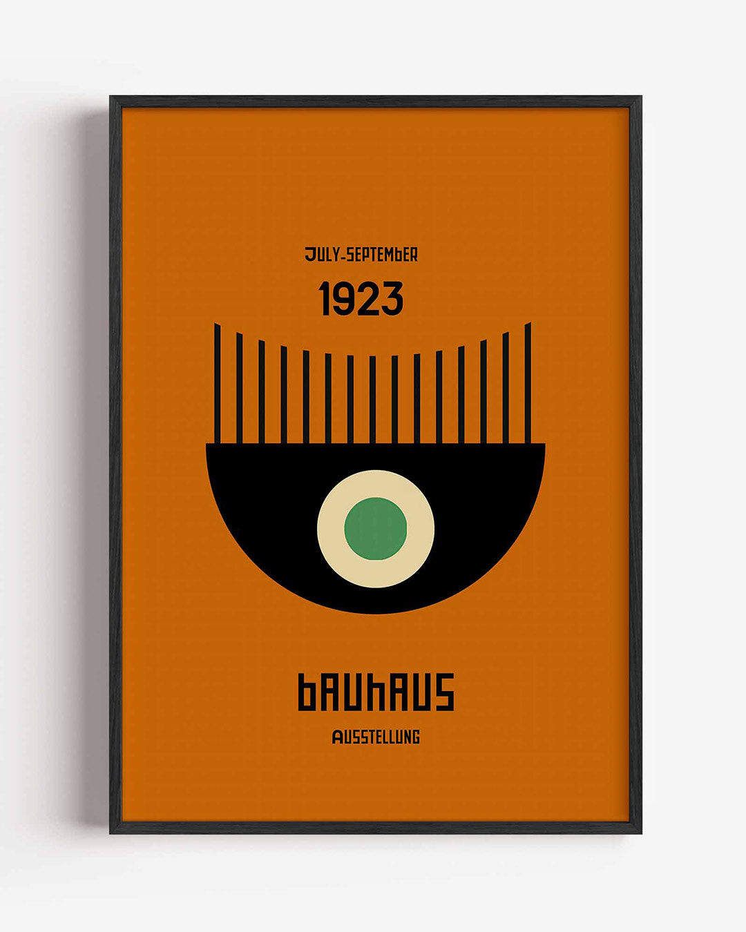 Grafische vormgeving – staande Bauhaus poster als wanddecoratie