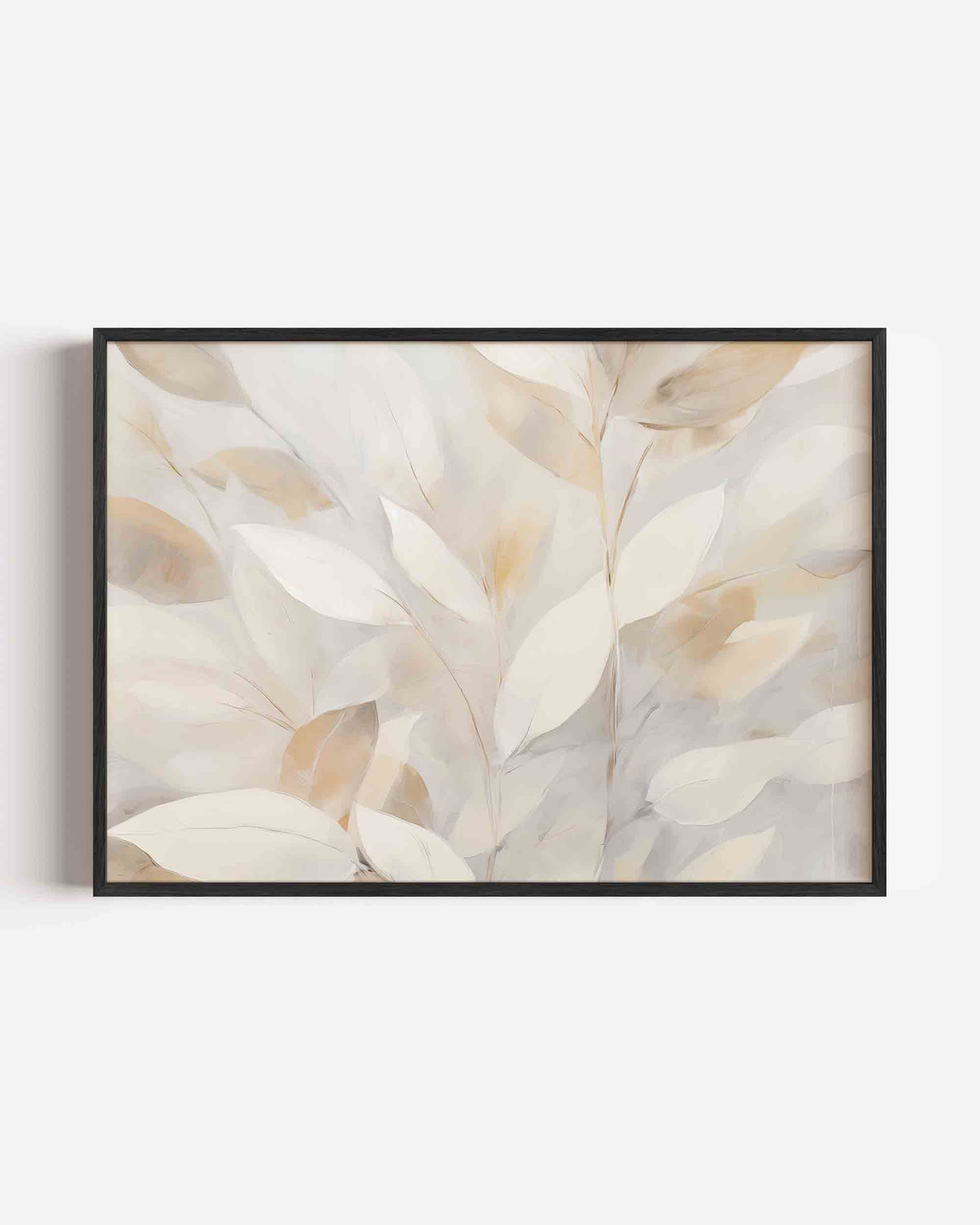 Bladeren in zachte tinten – bloemen landscape poster als wanddecoratie