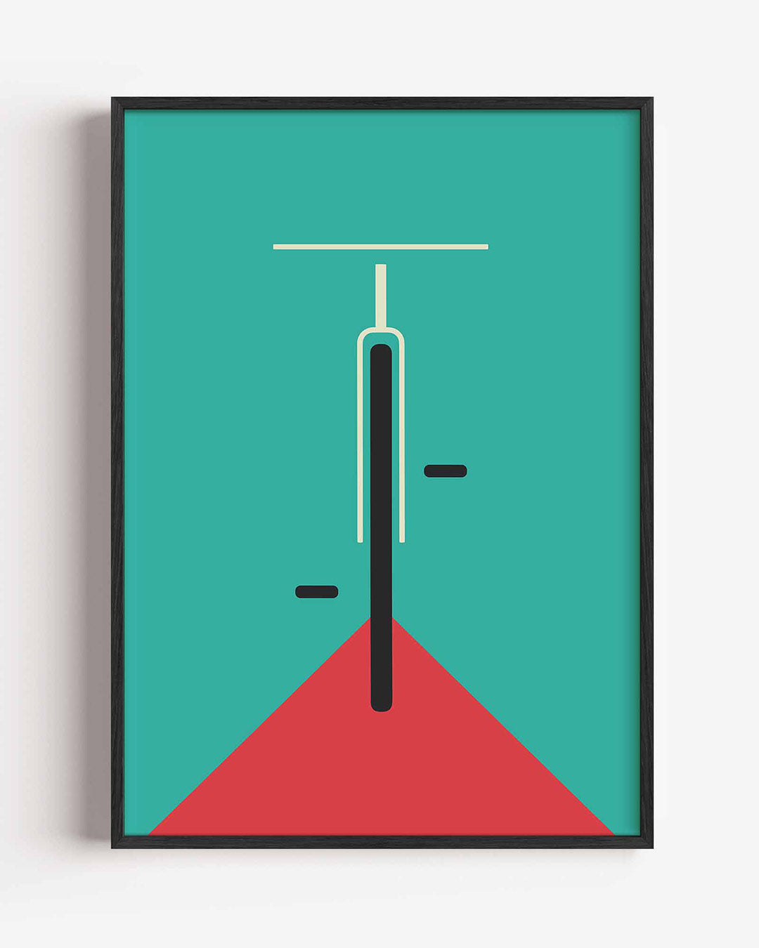 Lijnen en kleurvlakken – staande Bauhaus poster als wanddecoratie
