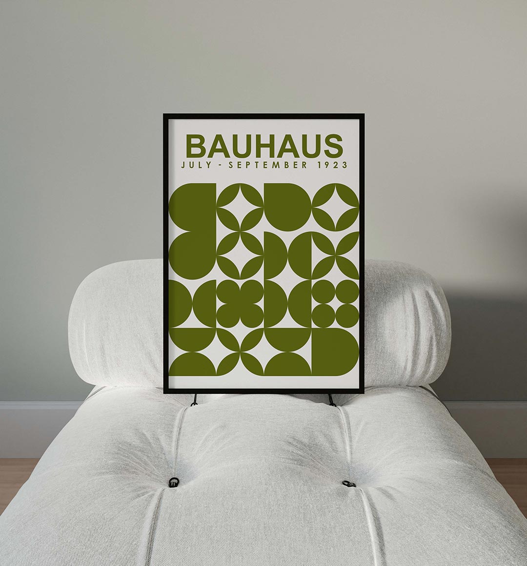Vormen en vlakken – moderne Bauhaus wandkunst als poster