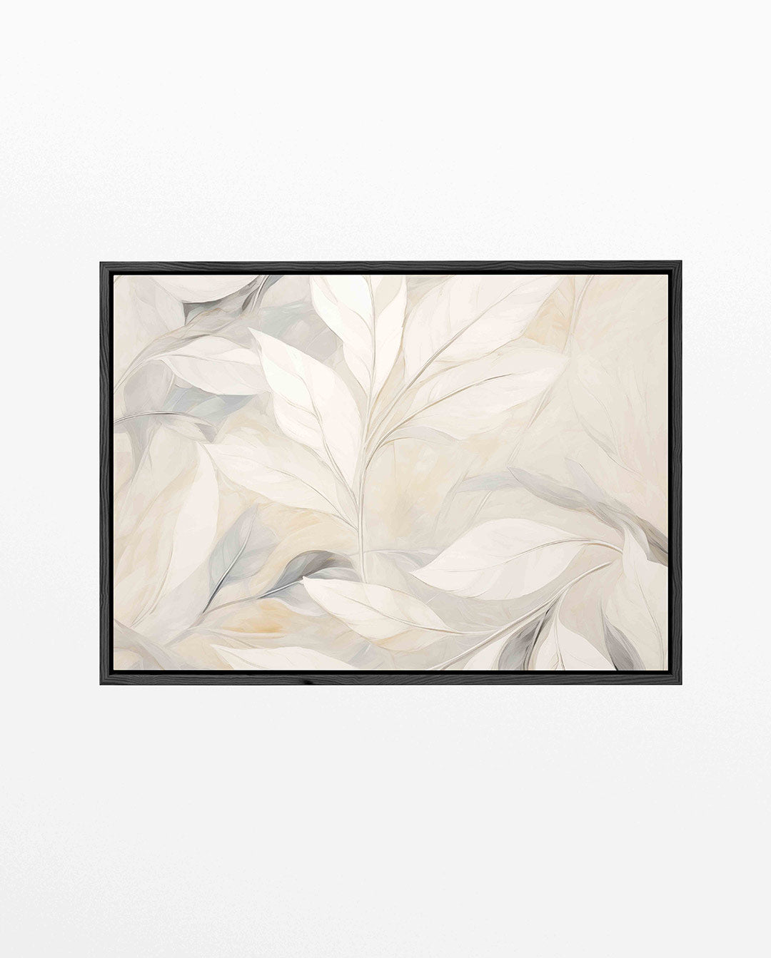 Subtiele bladpatronen – liggend bloemen kunstwerk