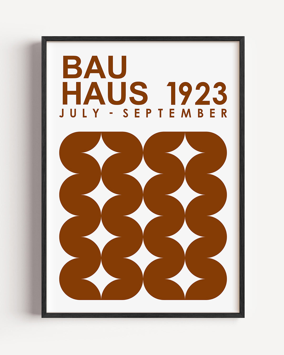 Vormen en vlakken – staande Bauhaus poster als wanddecoratie