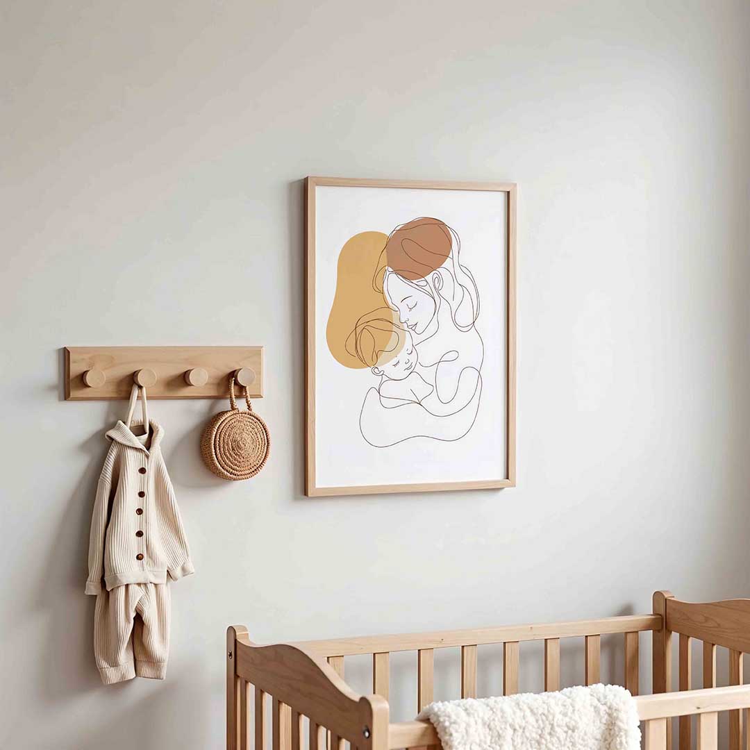 Moeder en kind – kinderposter in staand formaat