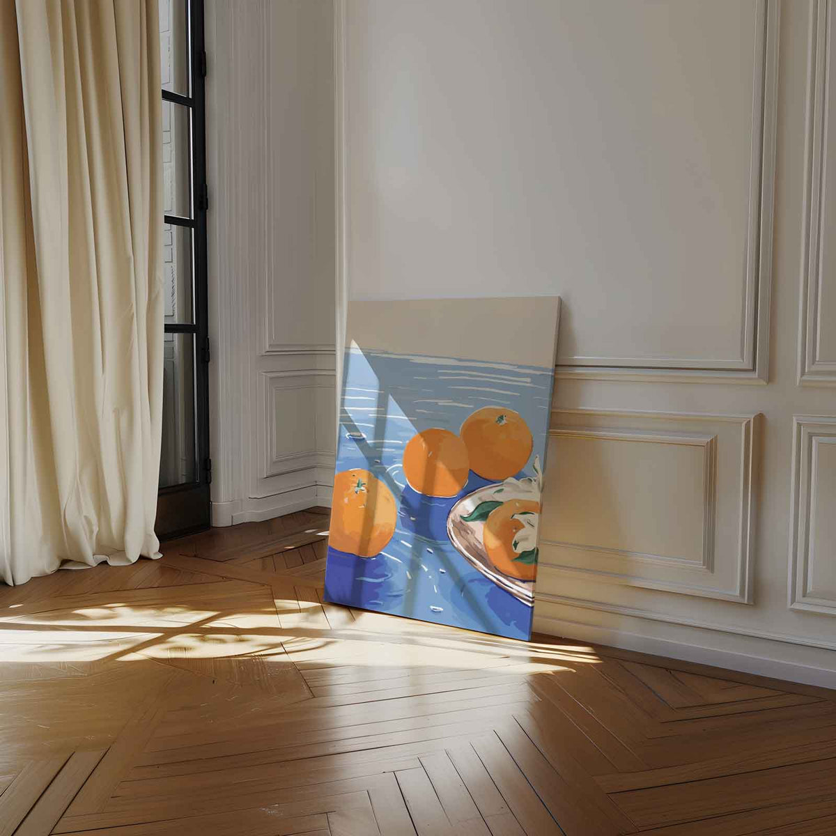 Zomers Citrus Geluk – portret kunstwerk als wanddecoratie, afbeelding 15