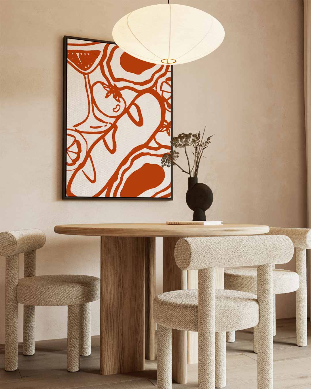 Culinaire Verbeelding – canvas wanddecoratie in portret formaat