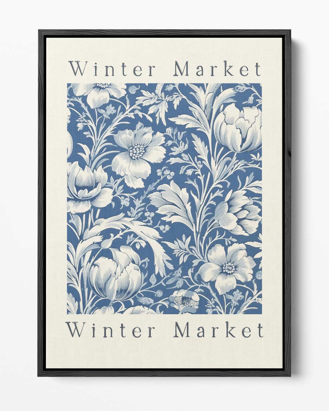 Winterse Bloemenpracht – portret kunstwerk als wanddecoratie