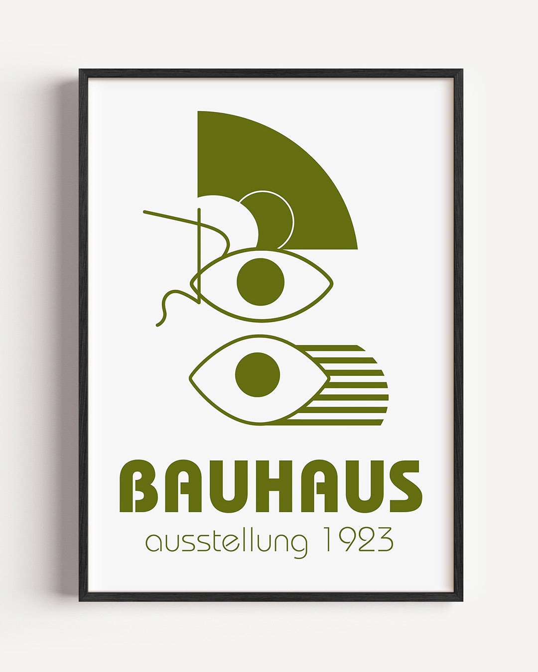 Vorm en lijnenspel – staande Bauhaus poster als wanddecoratie