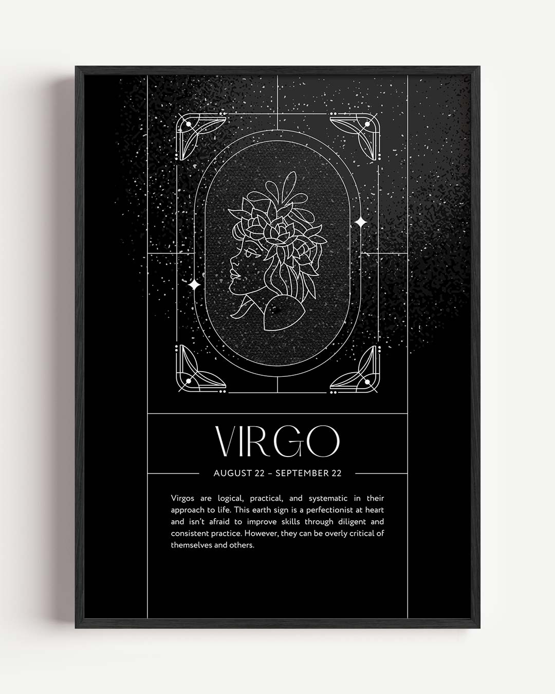 Virgo Sterrenbeeld – mindful portret poster als wanddecoratie