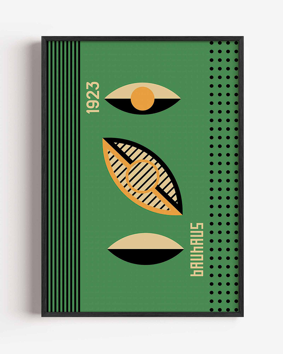 Vormen en lijnen – staande Bauhaus poster als wanddecoratie