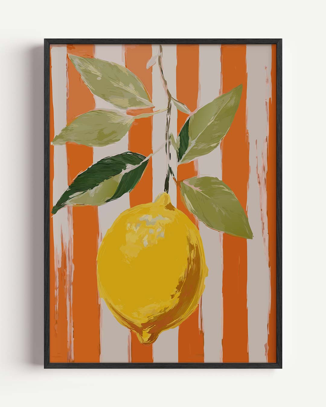 Sunny Lemon Art – zomer portret poster als wanddecoratie