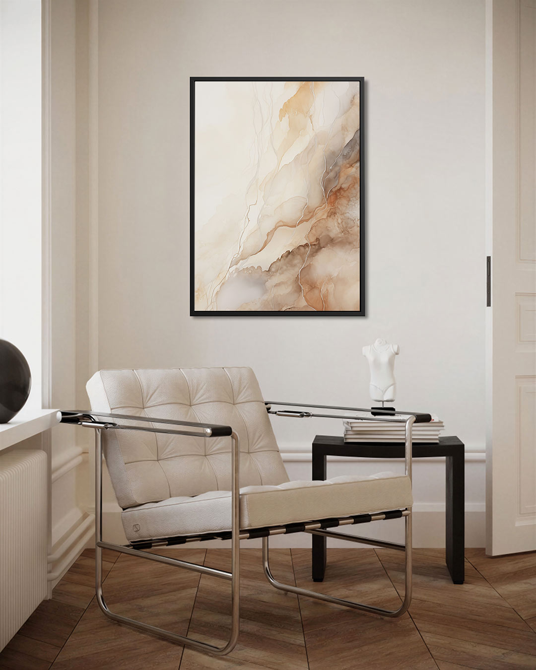 Organische lijnen – staand wanddecoratie kunstwerk