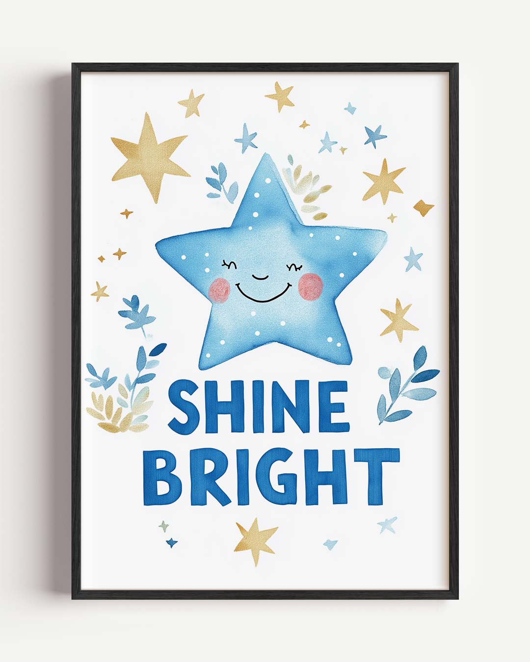 Shine Bright – kids portret poster als wanddecoratie