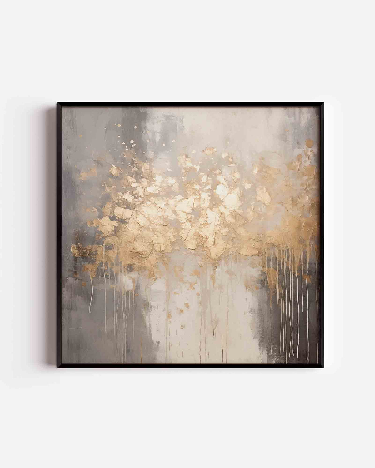 Abstracte gouden textuur – abstracte vierkante poster als wanddecoratie