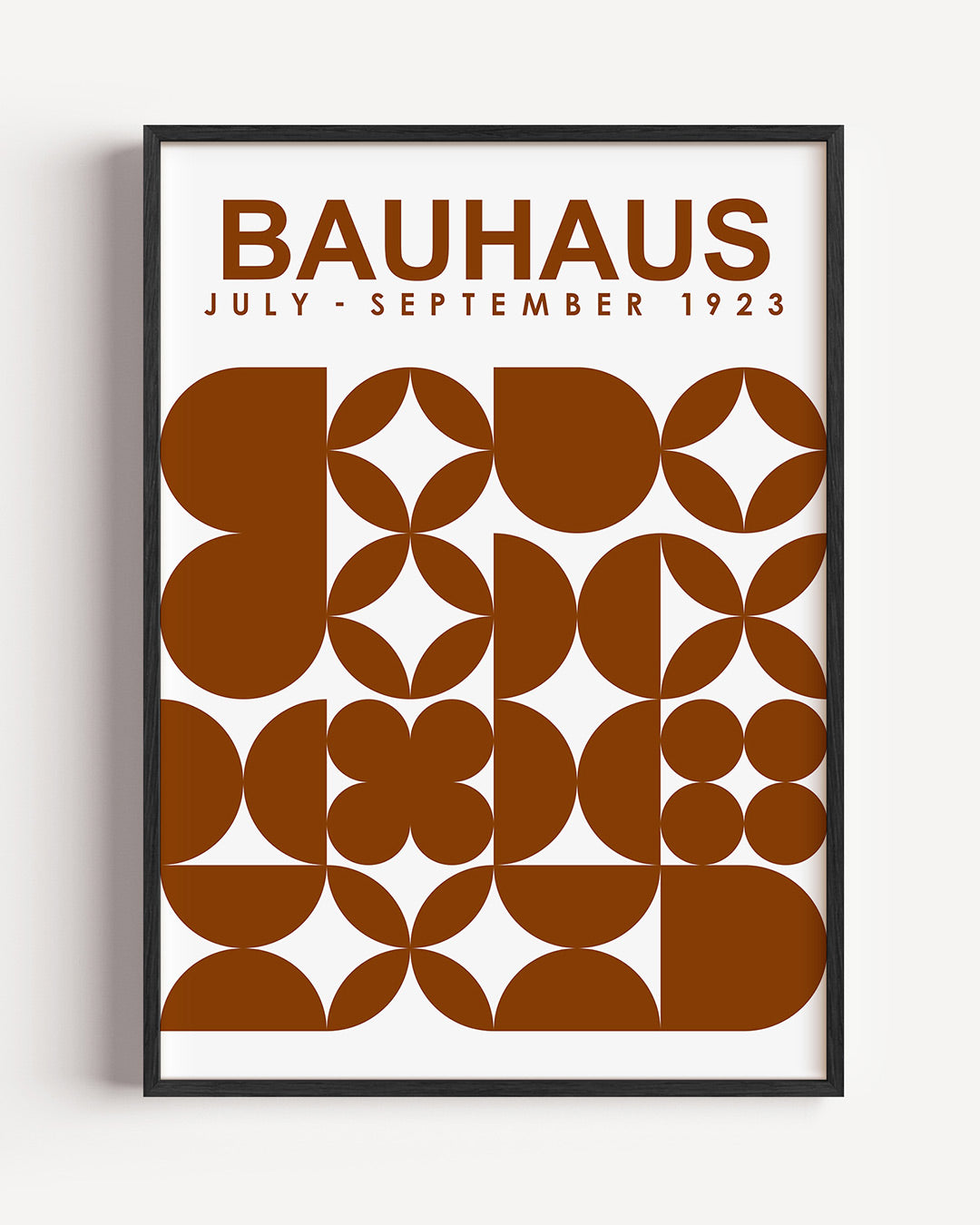 Vormen en vlakken – staande Bauhaus poster als wanddecoratie